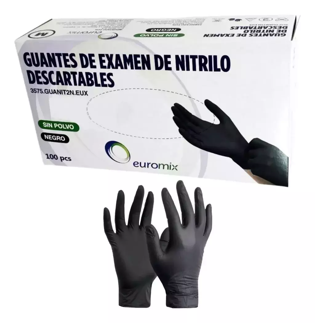 GUANTES NITRILO X 100 U M/L